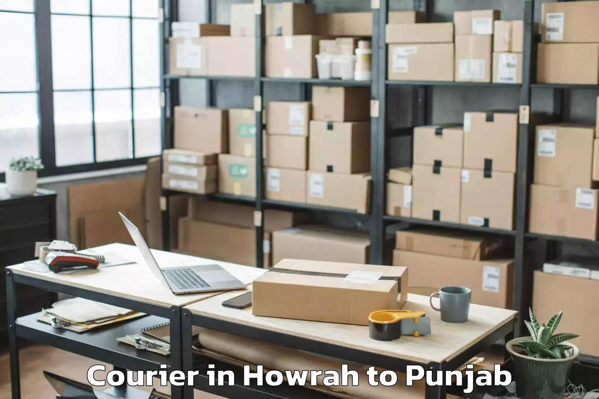 Easy Howrah to Maler Kotla Courier Booking